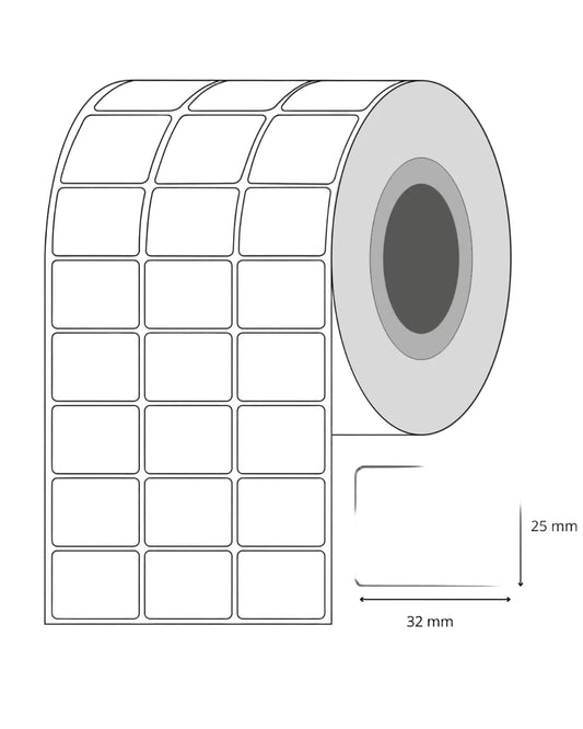 Etiqueta Polipropileno 32x25 Rollo Por 5.000